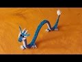 3D origami Chinese dragon tutorial Gyarados (video with a surprise ending) DIY