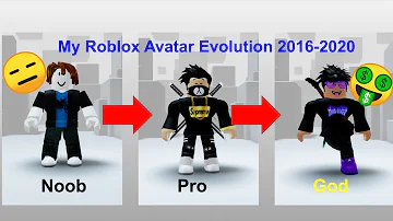 My Roblox Character Evolution - evolution of roblox characters