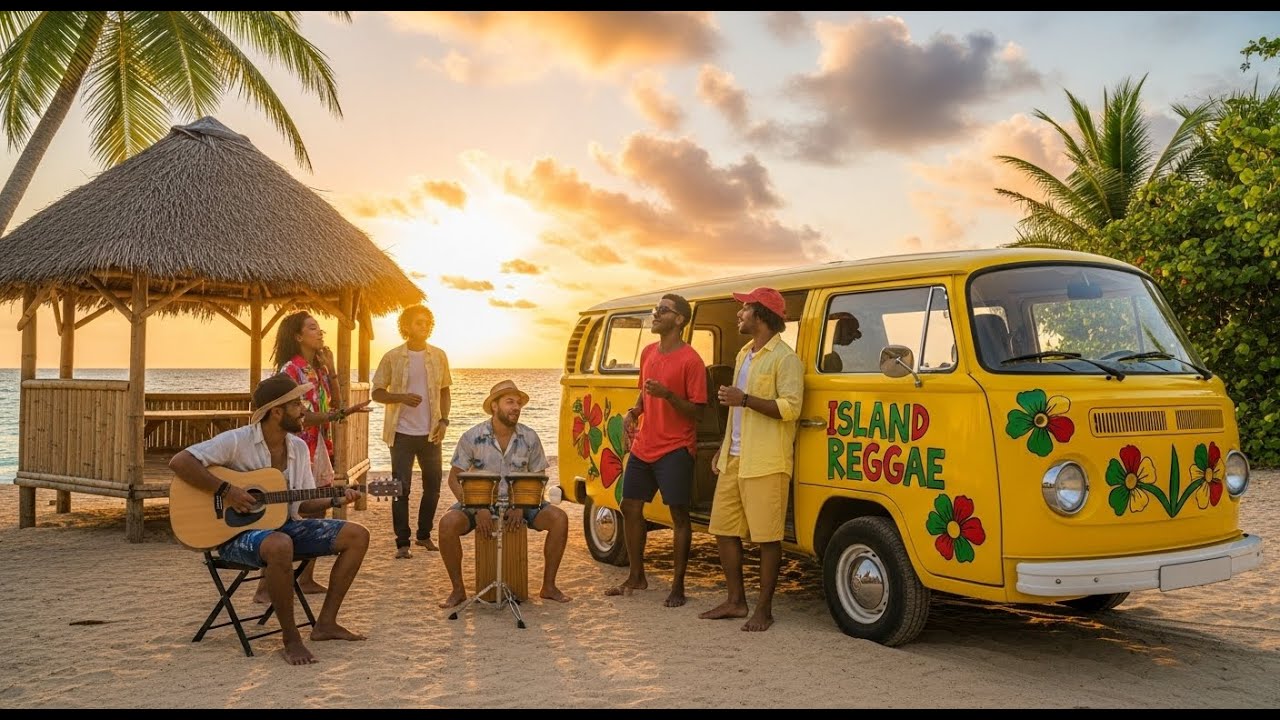 Hawaiian Reggae Surfers Escape Relaxing Music with Island Rhythms & Tropical Vibes for Calm