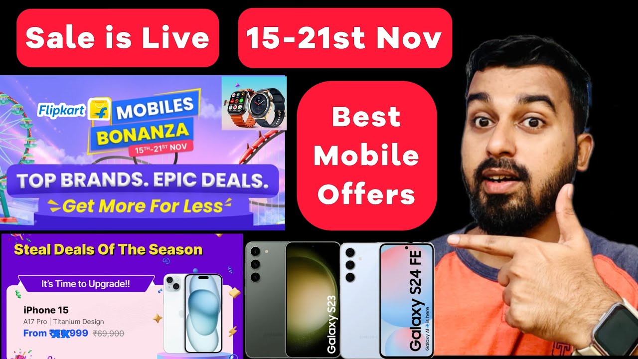 Sale is Live - Flipkart Mobile Bonanza Sale | Price drop on iPhones & Samsung Phones | Bank Cards ?