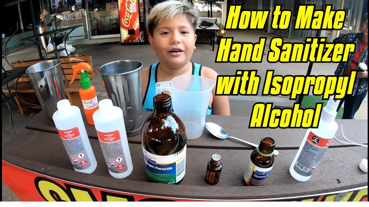 How to Make Hand Sanitizer with Isopropyl Alcohol - YouTube