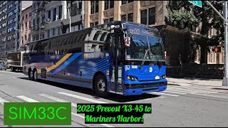 2025 Prevost X3-45 1636 on the SIM33C
