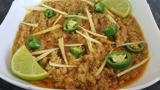 Shinwari Mutton Keema Karahi |Restaurant Style Keema Karahi | Cook with Mahpara