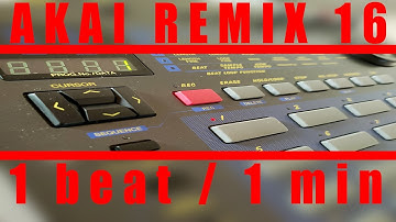 AKAI Remix 16 sampler. Beat 1.
