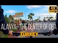 Alanya city [4k] The center of Oba district Turkey - Antalya | Virtual ride a bike tour