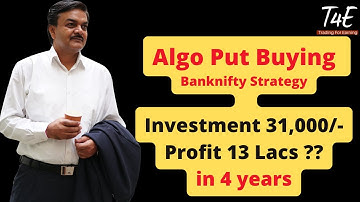 Put Buying Algo Super Strategy | Quantman | Algo Trading