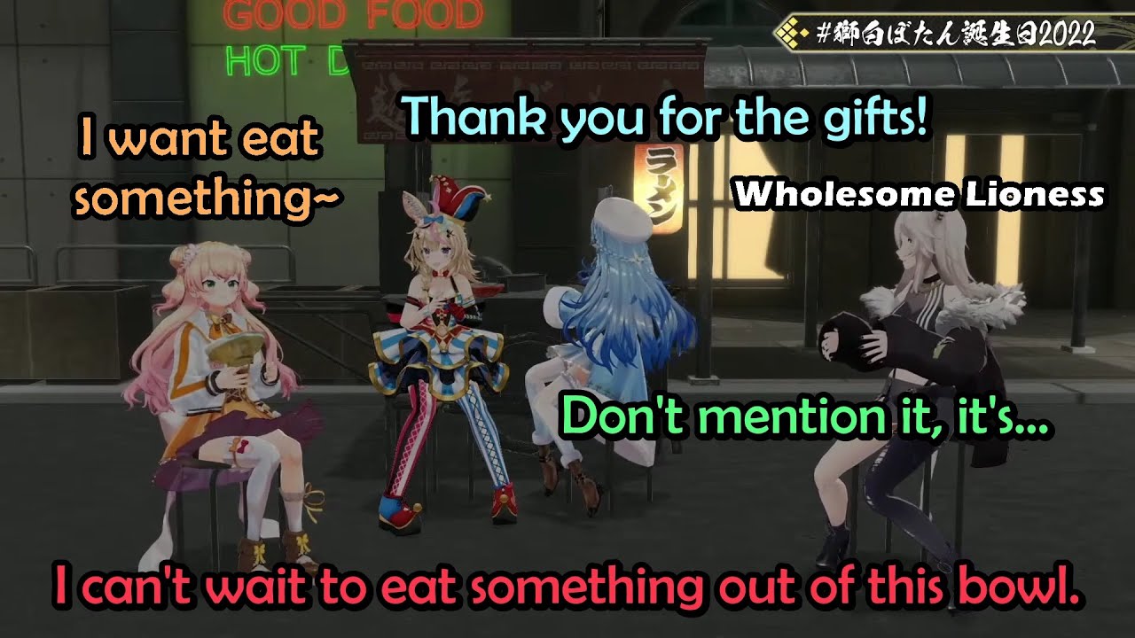 Lamy's Tears of Joy, Polka's Surprise, and Nene's Delight when Botan Gives Them Handmade Bowls