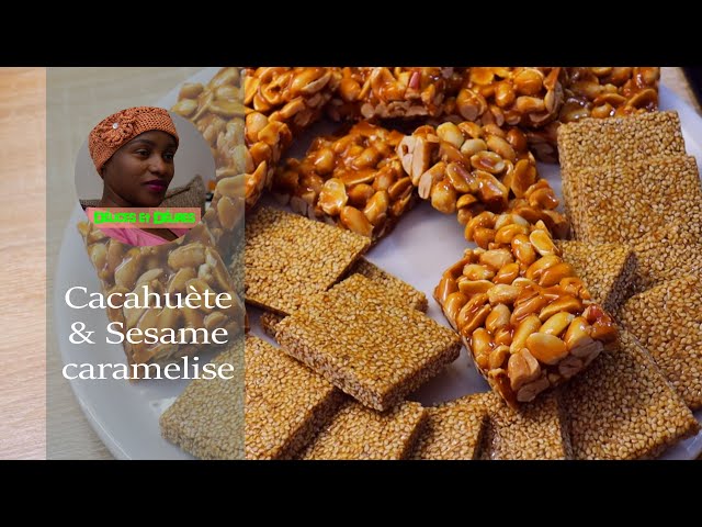 Cacahuètes caramélisées au sésame