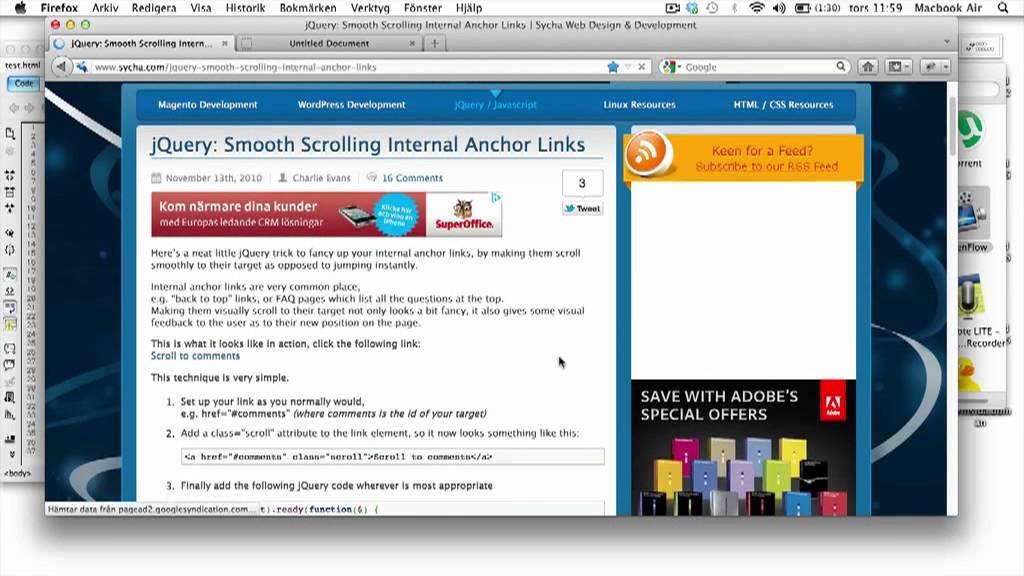 smooth scroll - YouTube