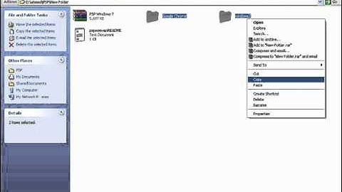 how to put windows 7 in psp