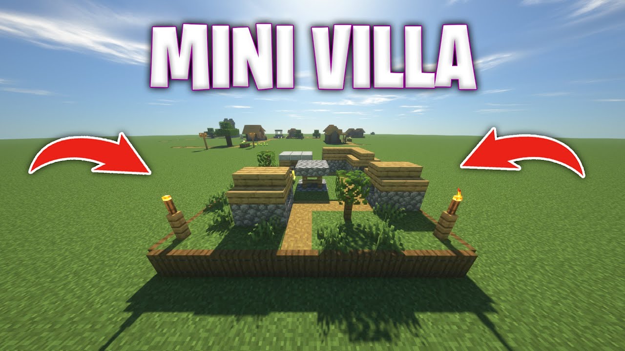 ¡CÓMO HACER una MINI ALDEA en MINECRAFT!😱¡PUEBLO en MINIATURA!😍