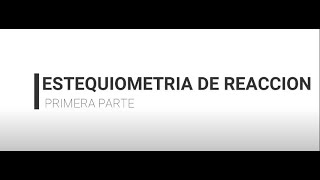 Relacion estequiometrica - parte 1 (Estequiometria Mol-Mol) Relacion estequiometrica - parte 1 (Estequiometria Mol-Mol)