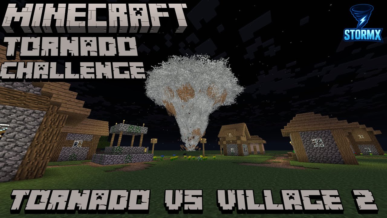 Minecraft Tornado Challenge #2: Tornado Vs. Village