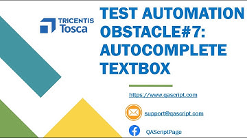 Tosca Tutorial | Lesson 113 - Autocomplete TextBox | ResultCount | InnerText | Obstacle 7 |