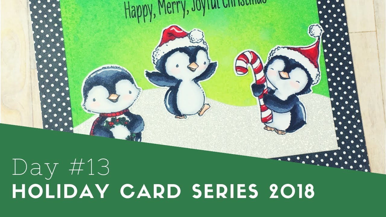 Holiday Card Series 2018 | Day #13 | Happy Merry Joyful Christmas - YouTube
