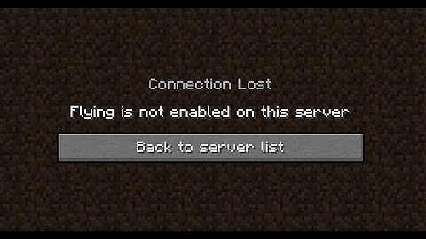 Kicked for fly hack!!!!!!! (minecraft skywars)