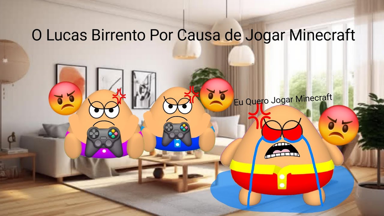 O Pou e Kayte Não Querem Deixar o Seu Irmão Jogar Minecraft e 2 Ficaram de Castigo