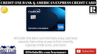 Credit One Bank American Express Merge To Make A Credit Card Amex 2020 Youtube