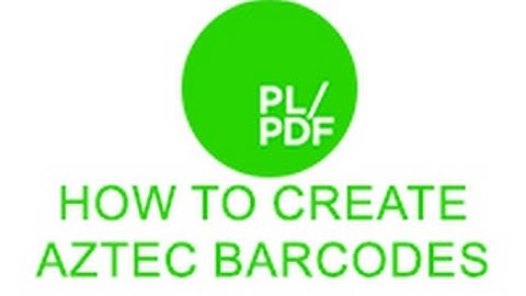 How to create Aztec Barcodes with PL/PDF