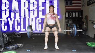 HOW TO CYCLE BARBELL CLEANS FAST/ HANG CLEAN BOUNCE TECHNIQUE!