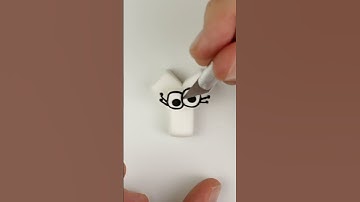 Alphabet Lore Y Satisfying ASMR Clay Art #alphabetlore #asmr #crafts #art #shorts