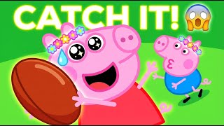 🏉 El gran error de George Pig con el balón de rugby | Funny Peppa Pig Animation