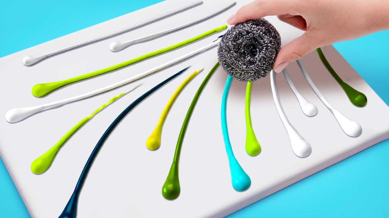 ¡Cómo dominar la técnica de pintura con estropajo de hierro! 🎨