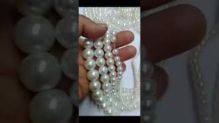 Off white pearl 4,6,8,10 and 12 mm combo  white pearl 4,6,8 and 10 mm combo