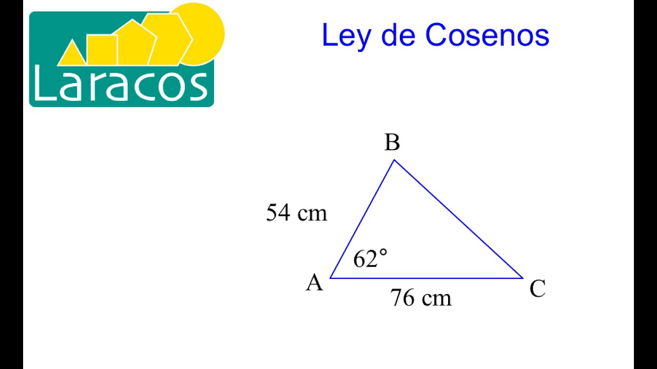 Ley de Cosenos (Trigonometria): Encontrar un lado y un ángulo en un triángulo