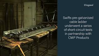 Swifts cable ladder short circuit testing - 300mm Spacing at 190kA Sovereign
