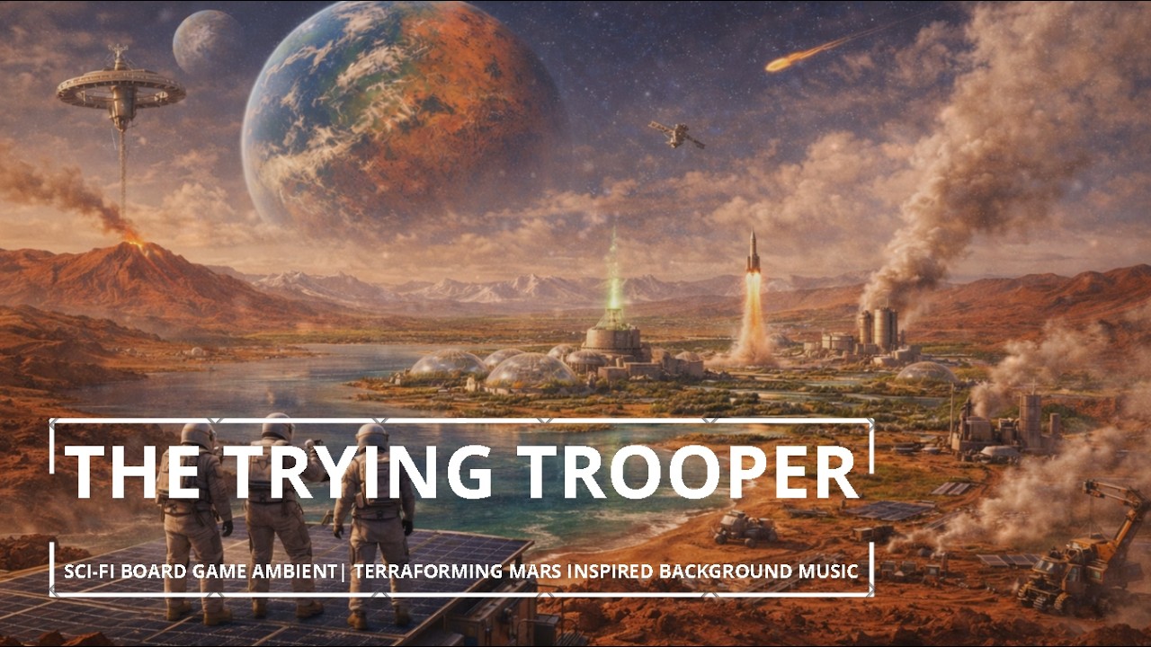 Terraforming Mars Inspired Background music | Sci-Fi Board Game Ambient | 55 Min