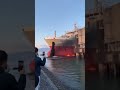 Fire the big ship and oil drum break and fire #cargofail #shippingcontainer #shiplife