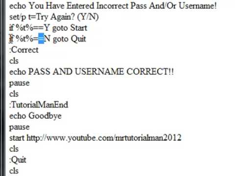 CMD Password Tutorial