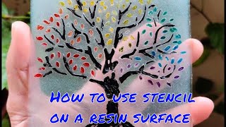 How to use stencils on a Resin surface