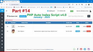 Auto Index Script v4.0 {2025} How to Add Edit Remixer in Category & File Part #13 | PHP Version 7.4