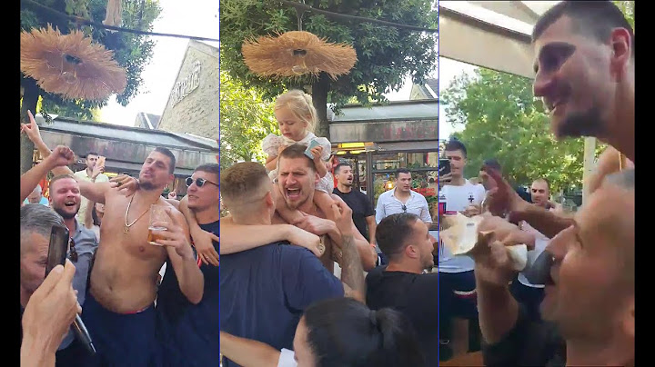 Nikola Jokic, Bogdan Bogdanovic & the team Serbia's celebration after won the bronze medal