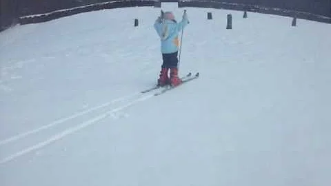 Grace skiing