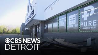 Investigators search for suspects who crashed SUV into Michigan dispensary