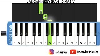 Download lagu Not Angka Pianika Lagu Jangan Menyerah D'Masiv | Tutorial Mudqh Main Pianika Lagu Jangan Menyerah