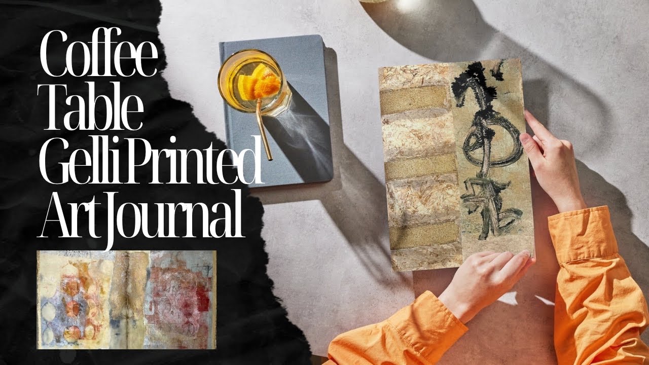 Coffee Table Gelli Print Art Journal: Finish Part 1 - Inside Pages