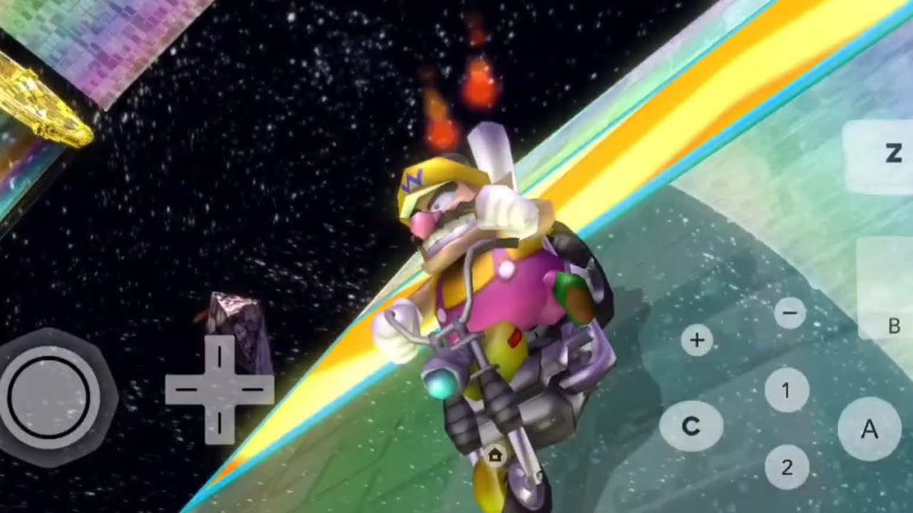 Wario sur Mario Kart wii sur emulateur