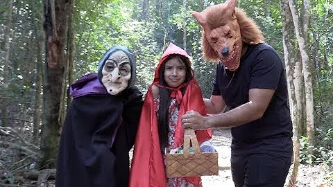 CHAPEUZINHO VERMELHO, LOBO MAU E A BRUXA! (Historinha para crianças)