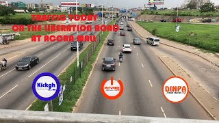 Traffic Today On The Liberation Road At Accra Mall - Dinpa TV