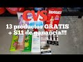 CVS 13 productos GRATIS mas $11 de Ganancia!!!