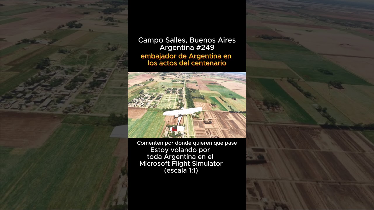 Campo Salles, Buenos Aires desde el Microsoft Flight Simulator #camposalles #buenosaires #msfs