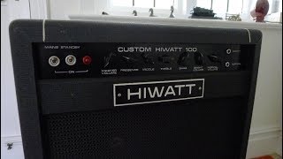 Hiwatt Custom 100 - DR103 Combo From 1973  Analysis and Test