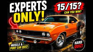 Only True Experts Can Name These 15 Muscle & Pony Cars!