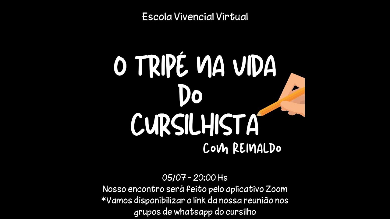 Escola Vivencial - 05/07/2021 - O Tripé na vida do cursilhista - YouTube