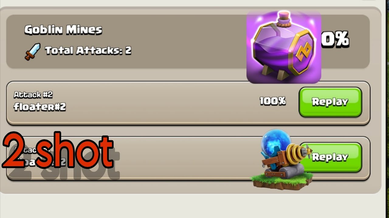 Easily 2 shot goblin mine with mega range and sparky