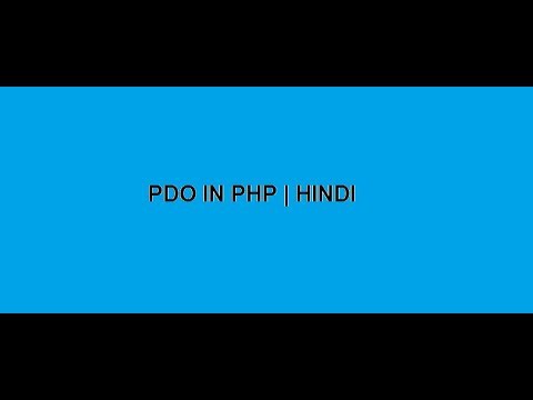Connect PHP To Mysql Using PDO Connection In Hindi